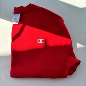 Champion Red Crewneck